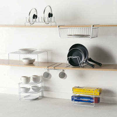 Home Basics Can Dispenser & Cabinet Spice Rack & Step Rack & Shelf Hanging Rack