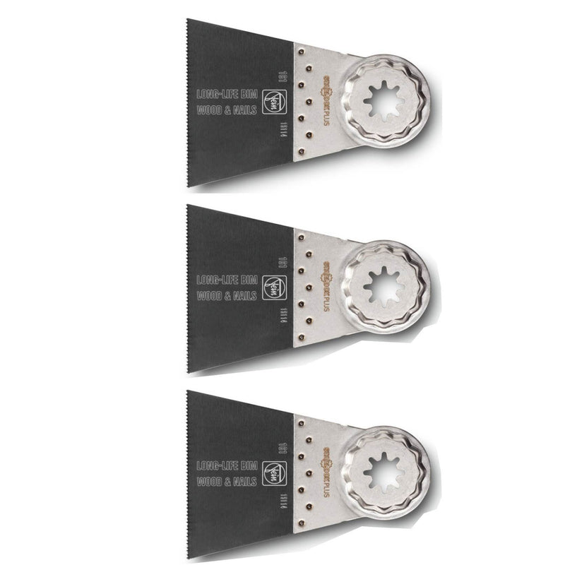 Fein 63502161270 Bi Metal Oscillating Saw Blades, 2 x 2.56 Inches, (6 Pack)