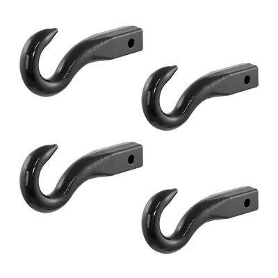 Curt 45500 Heavy Duty Steel 2 Inch Tow Hook Hitch w/ Protective Finish (4 Pack)