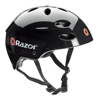Razor V17 Youth Skateboard Scooter Sport Helmet, Glossy Black (2 Pack)(Open Box)