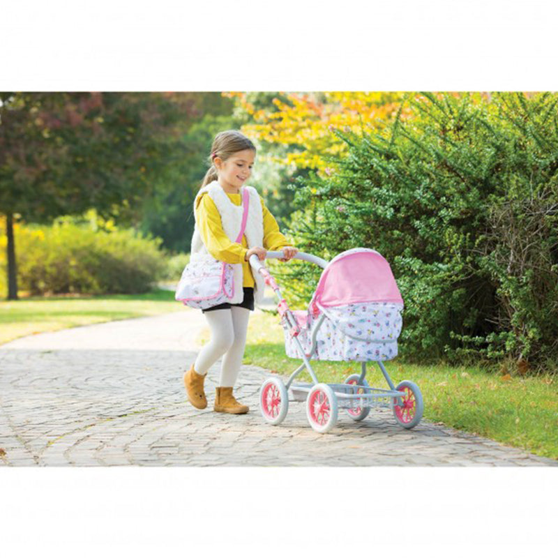 Corolle Mon Grand Poupon Adjustable Folding Carriage Stroller for 20 Inch Dolls