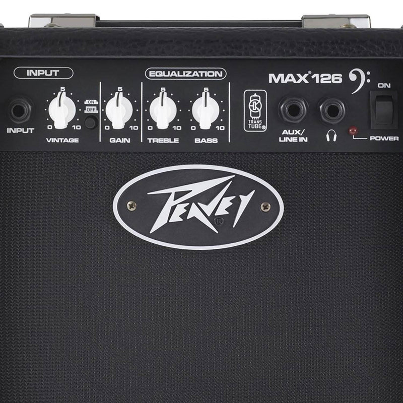 Peavey Max 126 6.5 Inch Compact Vented 10W Heavy Duty Bass Guitar Combo Amp