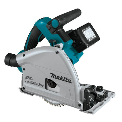 Makita X2 LXT 18V Lithium Ion 6.5 Inch Cordless Plunge Circular Saw, Tool Only