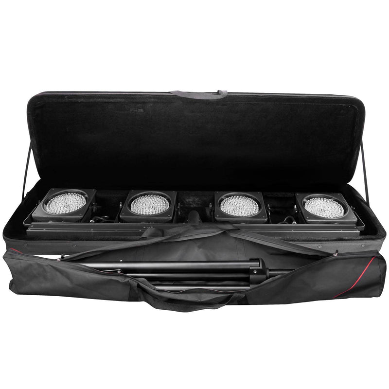 Chauvet DJ 4BAR USB DMX LED Wash Light System w/Tripod, Travel Bags & Footswitch