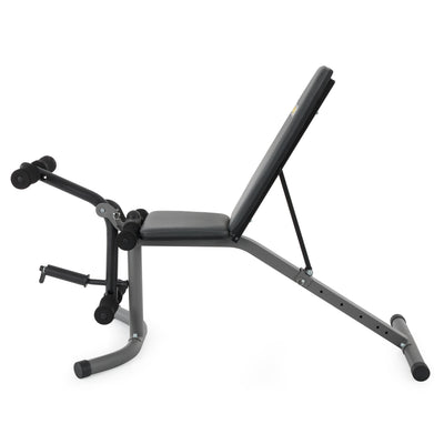 Body Flex Sports 2 Piece 5 Position Adjustable Steel Olympic Weight Bench Set