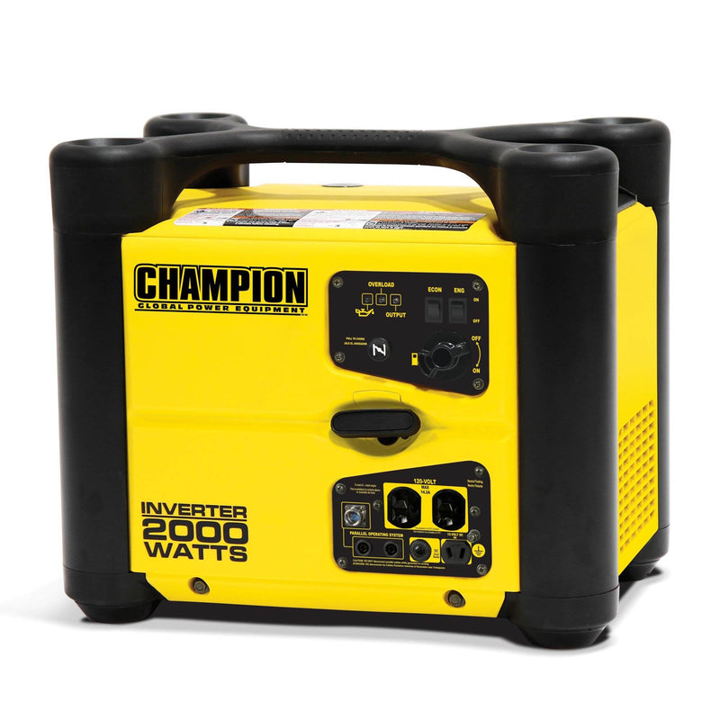 Champion 2000 Watt Portable Camping Gasoline Power Inverter Generator w/Cover