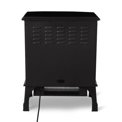 Limina Indoor Electric 1500W Stove Fireplace Infrared Quartz Space Heater, Black