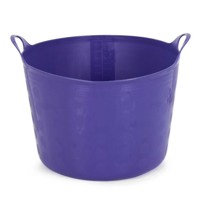 Tuff Stuff Products F16-PR Large 16 Gallon Plastic Flex Tub with Handles, Purple
