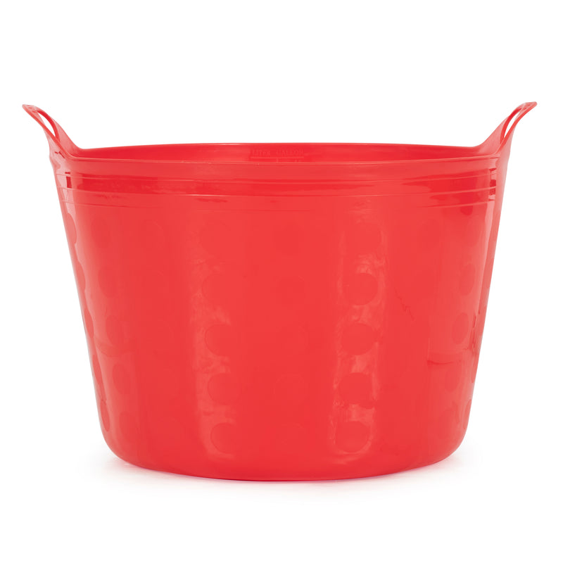 Tuff Stuff Products F16-RD Large 16 Gallon Plastic Flex Tub with Handles, Red