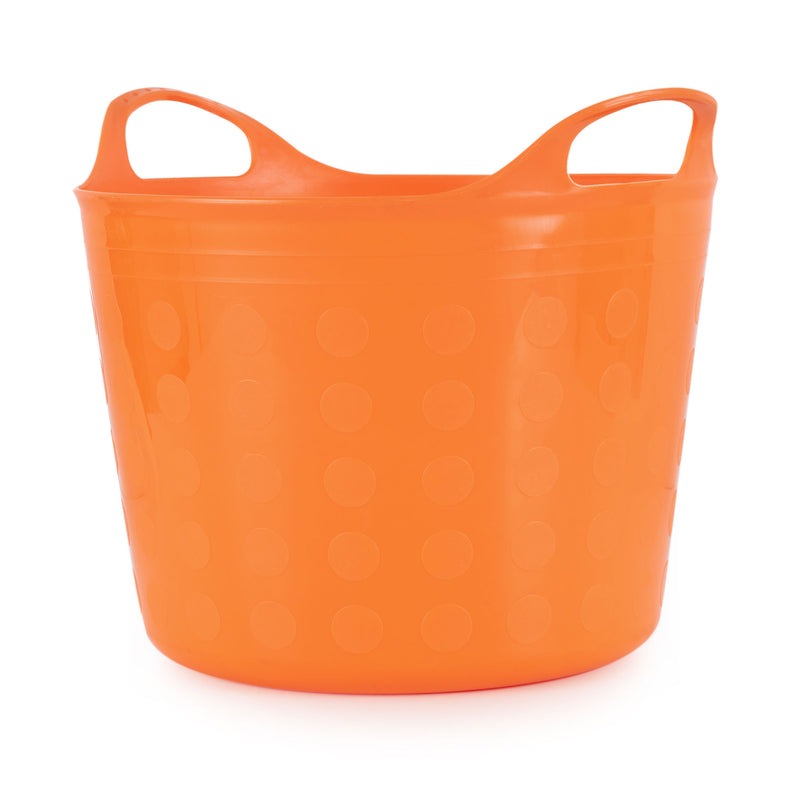 Tuff Stuff Products F4-OR 4.2 Gallons Flex Tub Storage Bin Container, Orange
