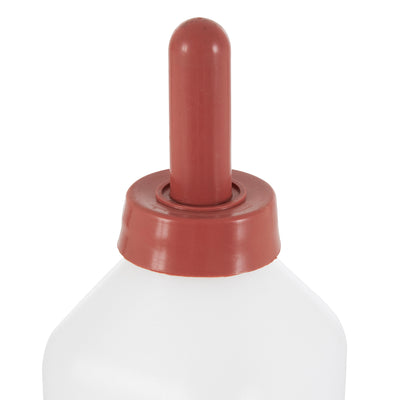 Tuff Stuff Products LBH2 Push On Nipple Cap 2 Quart Calf Milk Bottle with Handle