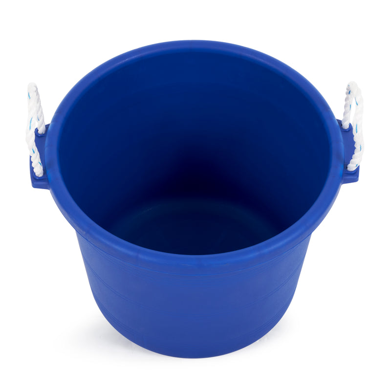 Tuff Stuff Products MCK70BL 70 Quart Weather Resistant Plastic Muck Bucket, Blue