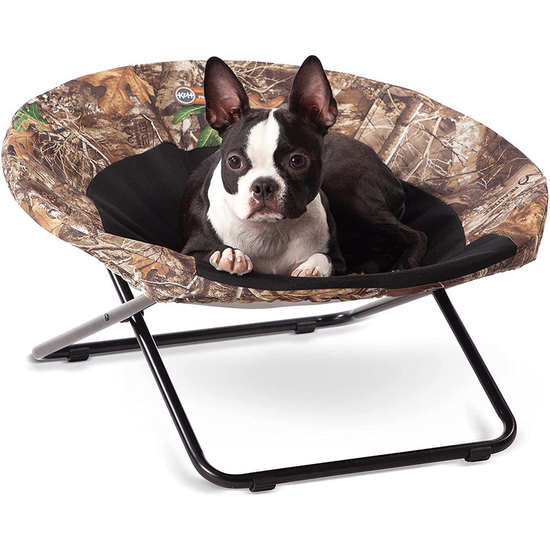 K&H Pet Products Pet Elevated Cozy Cot Dish Chair Dog Bed, Realtree Edge, Medium