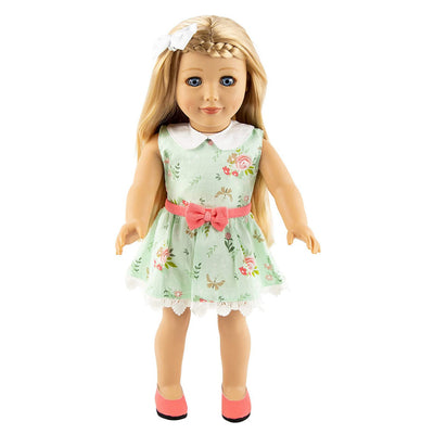 Playtime by Eimmie 18 Inch Eimmie Doll with Outfit, Carrying Case, and Pajamas