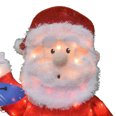 ProductWorks 19 Inch Santa and Misfit Toys 2D Pre Lit Yard Decoration (Open Box)