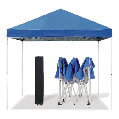 Z-Shade 10 x 10 Foot Everest Instant Canopy Camping Patio Shelter, Blue (Used)