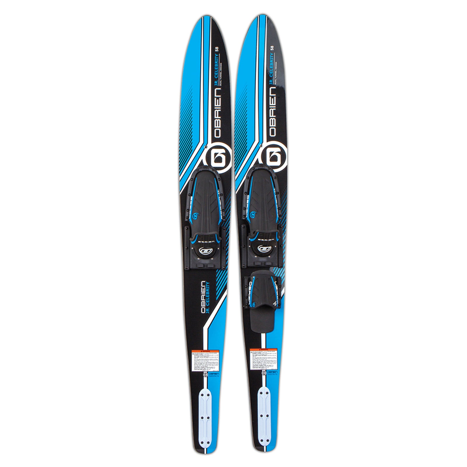 O'Brien Watersports Adult 58 inches Celebrity Jr. Water Skis, Blue and Black - VMInnovations
