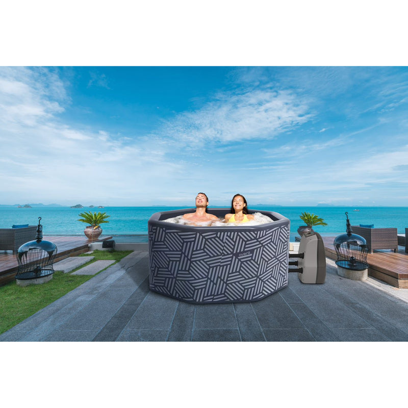Avenli 940L 67 Inch 5 Person Inflatable Hexagon Hot Tub Victory Spa (Used)