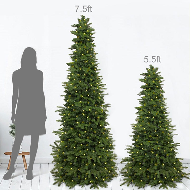 Easy Treezy 5.5-Foot Prelit Realistic Douglas Fir Artificial Christmas Tree