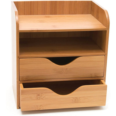 Lipper International 1804 Bamboo Wood 4-Tier Desk and Office Supply Organizer
