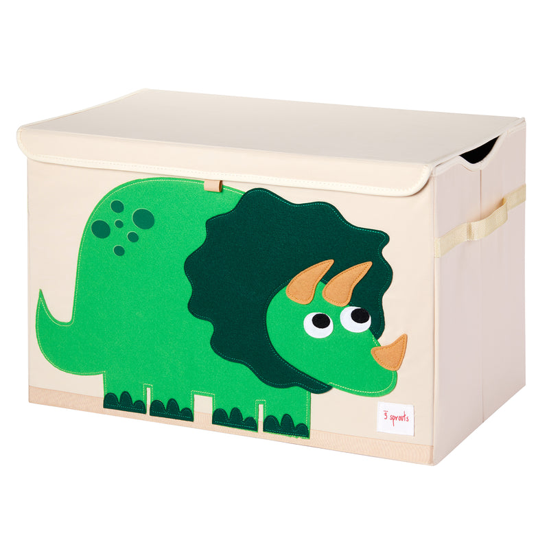 3 Sprouts UTCDIN Collapsible Toy Chest Storage Bin for Kids Playroom, Dinosaur