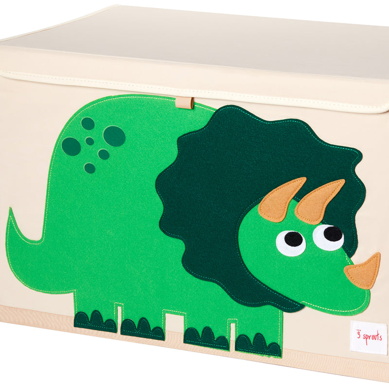 3 Sprouts UTCDIN Collapsible Toy Chest Storage Bin for Kids Playroom, Dinosaur