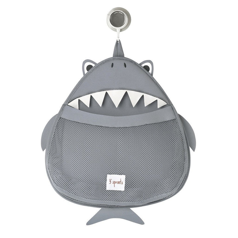 3 Sprouts Baby Hanging Suctioned Cup Bath/Shower Storage Organizer, Sea Shark