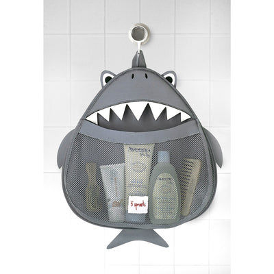3 Sprouts Baby Hanging Suctioned Cup Bath/Shower Storage Organizer, Sea Shark