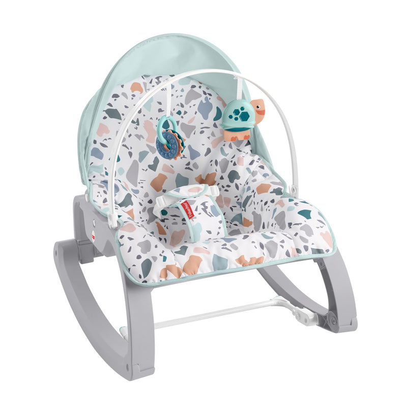 Fisher Price Infant to Toddler Deluxe Baby Seat Rocker, Pacific Pebble(Open Box)