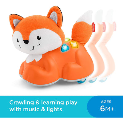 Fisher Price Crawl After Learning Fox with Lights & Sounds for Infant to Toddler