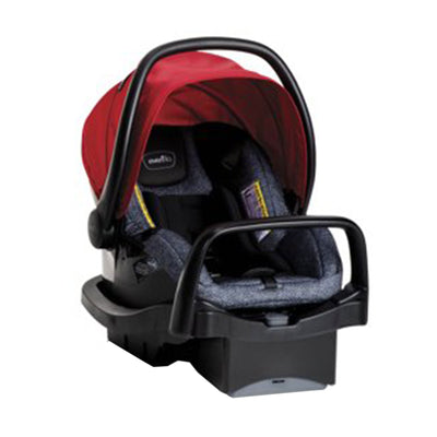 Evenflo Pivot Baby Stroller with Safemax Infant Car Seat Travel System, Red