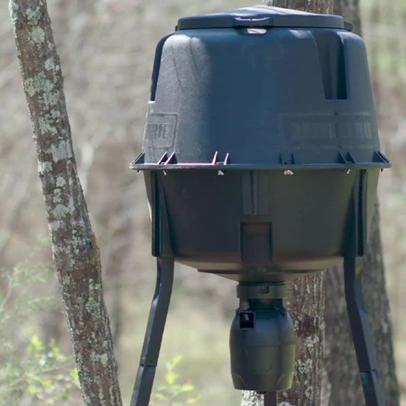 Moultrie 13281 30 Gallon Drum Directional Tripod Fish & Deer Feeder with Timer
