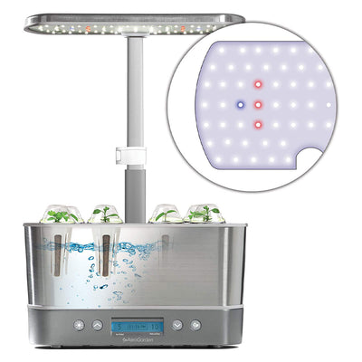 AeroGarden In-Home Garden Harvest Elite LED Grow Light System, Stainless Steel