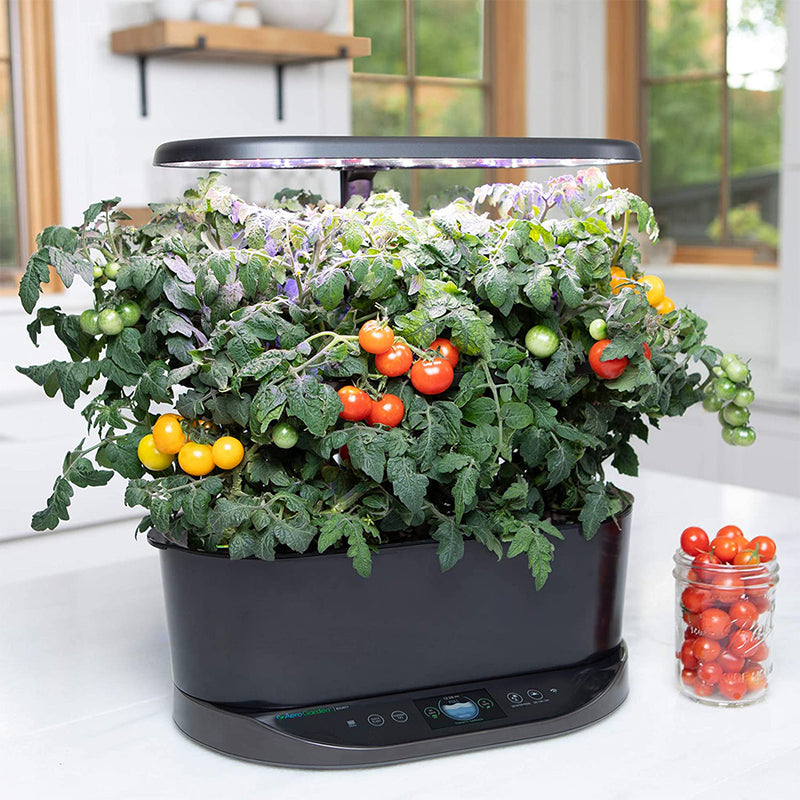 AeroGarden Indoor Home Garden Bounty 40W LED Growing Light System Kit, Black