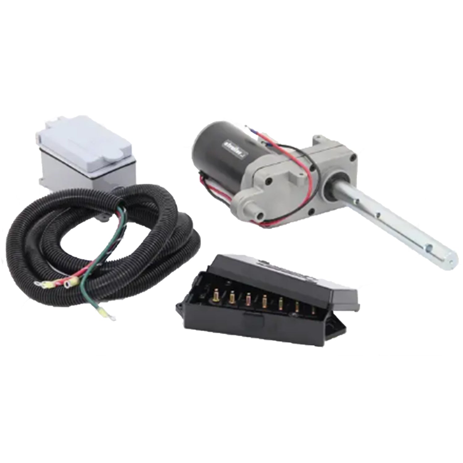 Bulldog 12000 Pound Trailer Jack Steel Electric Lift Power Drive Kit, Black - VMInnovations