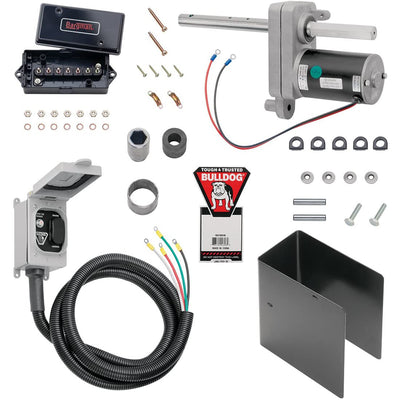 Bulldog 12000 Pound Trailer Jack Steel Electric Lift Power Drive Kit, Black - VMInnovations