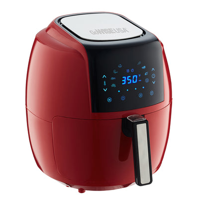GoWISE USA 5.8 Quart 1700 Watts 8-in-1 Programmable Digital Air Fryer XL, Red