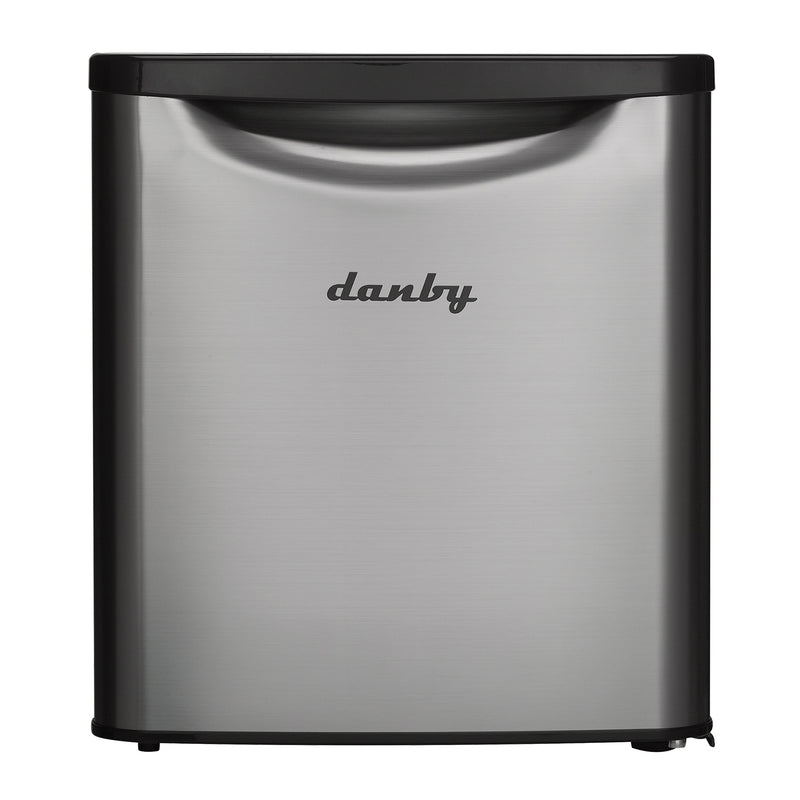Danby 1.7 Cubic Foot Contemporary Classic Compact Refrigerator, Stainless Finish