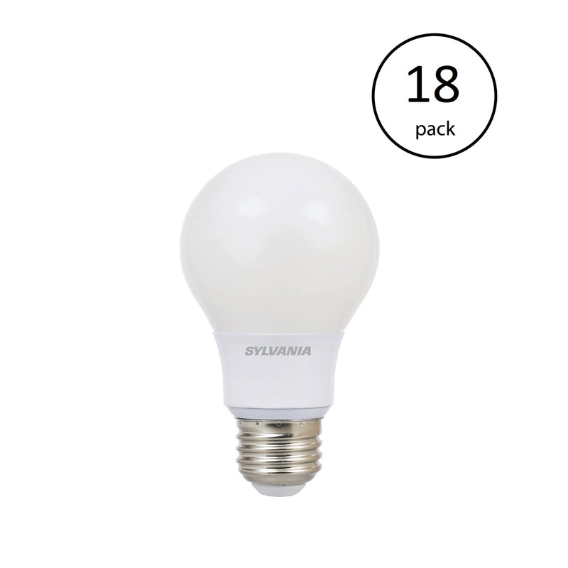 Sylvania Ultra A19 40W 120V E26 Dimmable Daylight 5000K LED Light Bulb (18 Pack)