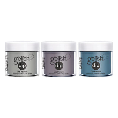 Gelish Soak Off Acrylic Powder Nail Polish Dip Manicure Set with 3 Dip Colors