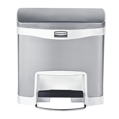 Rubbermaid Slim Jim 4 Gallon Stainless Steel Front Step On Wastebasket(Open Box)