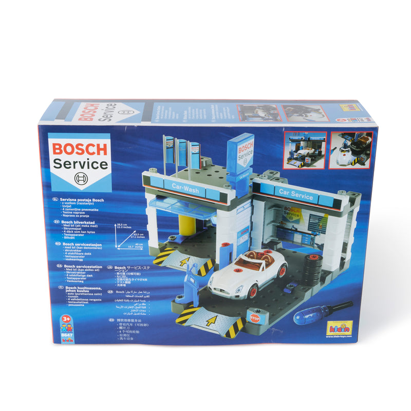 Theo Klein 8614 Bosch Childrens Kids Fun Toy Car Repair with Car Wash Playset