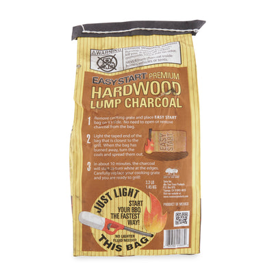 Easy Start Bag Hardwood Charcoal for Barbecue Grilling, 3.2 Pound Bag (4 Pack)