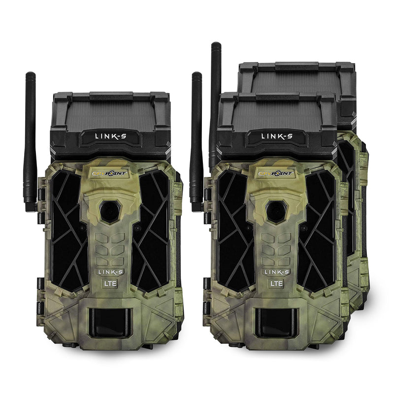 SPYPOINT LINK-S-V 12MP Solar Cellular HD Video Hunting Trail Camera (3 Pack)