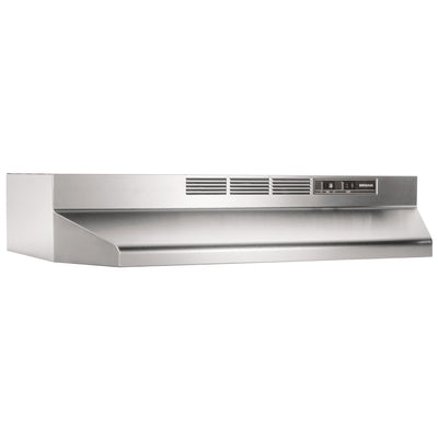 Broan-NuTone 42" Under Cabinet Ductless Range Hood with Fan, Stainless Steel