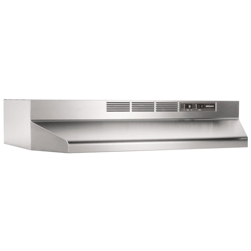 Broan-NuTone 42" Under Cabinet Ductless Range Hood with Fan, Stainless Steel