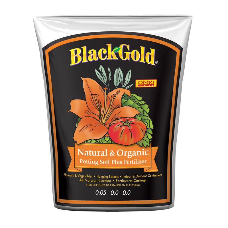 SunGro Black Gold Natural and Organic Potting Soil Fertilizer Mix, 1 Cubic Feet - VMInnovations