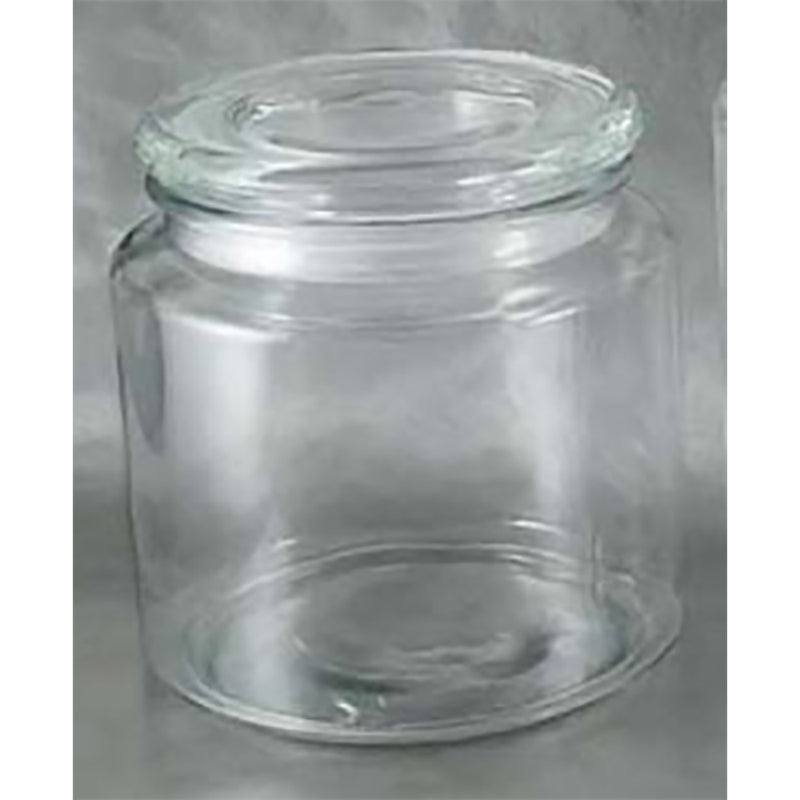 Grant Howard 52031 50 Ounce Premium Round Glass Storage Jar Container with Lid