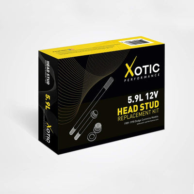 Xotic 5.9L 12V Head Stud Replacement Kit for 1989 Through 1998 Dodge Cummins