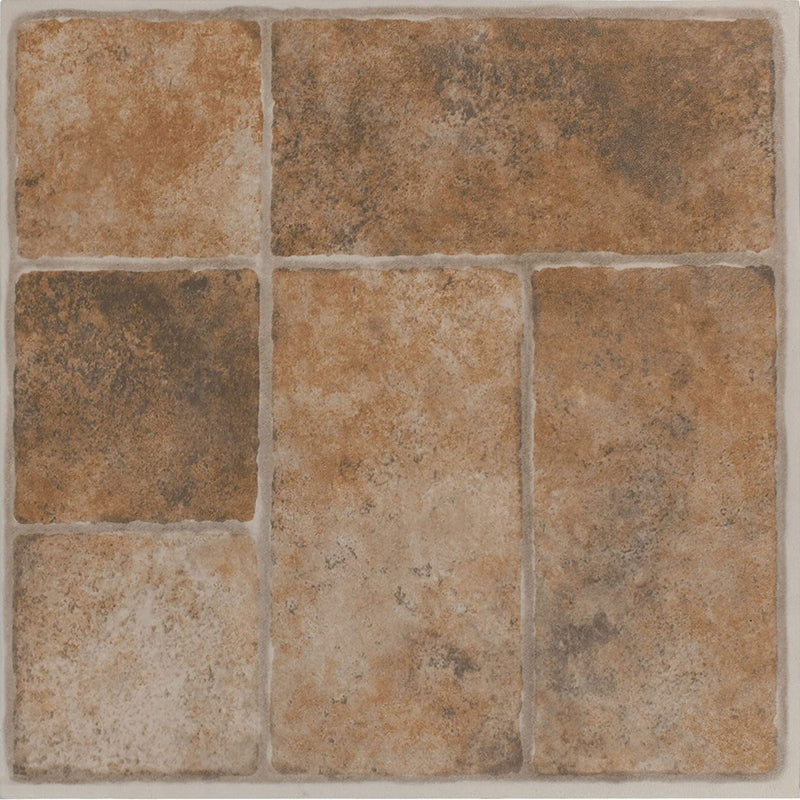 Achim Home Furnishings Nexus Peel & Stick Vinyl Floor Tile, Granite Blocks, 20PK